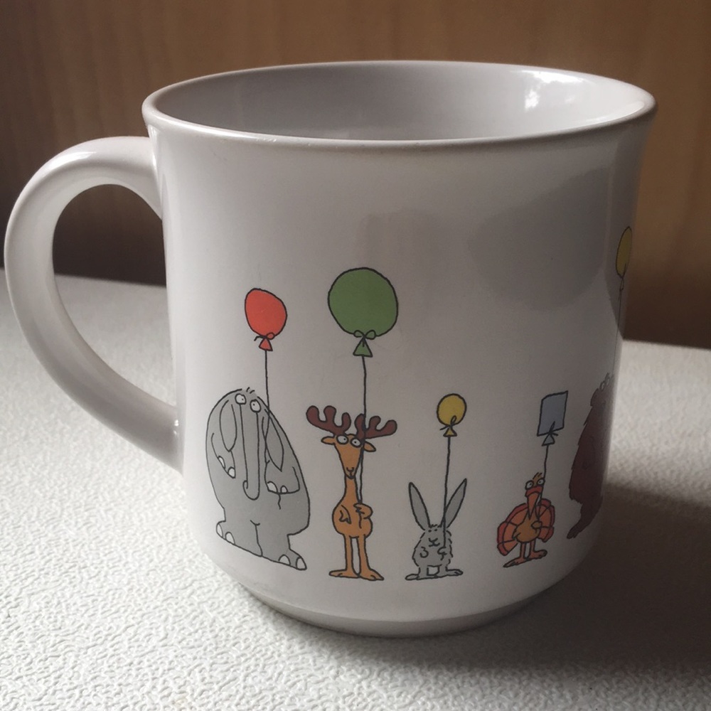 Vintage Boynton Mug 80’s Animals Ballons